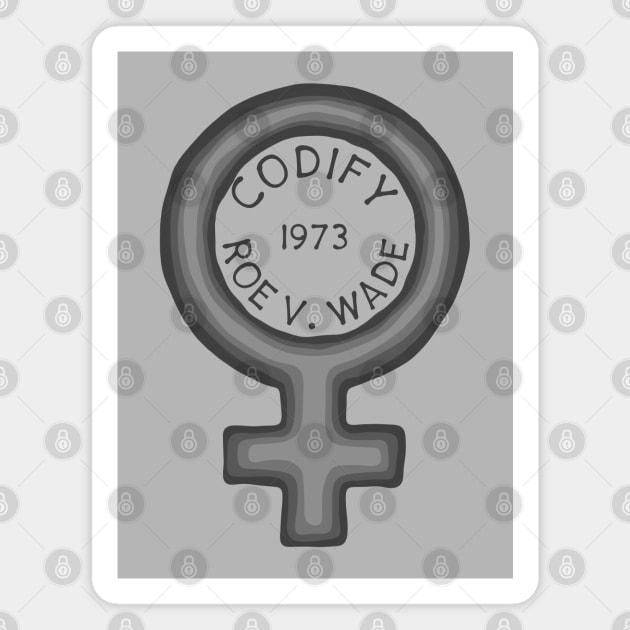 Codify Roe V. Wade - 1973 Magnet by Slightly Unhinged